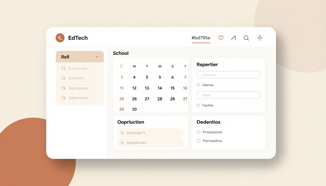Illustrative Paperly school operations dashboard